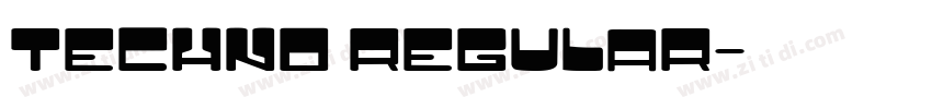 Techno Regular字体转换